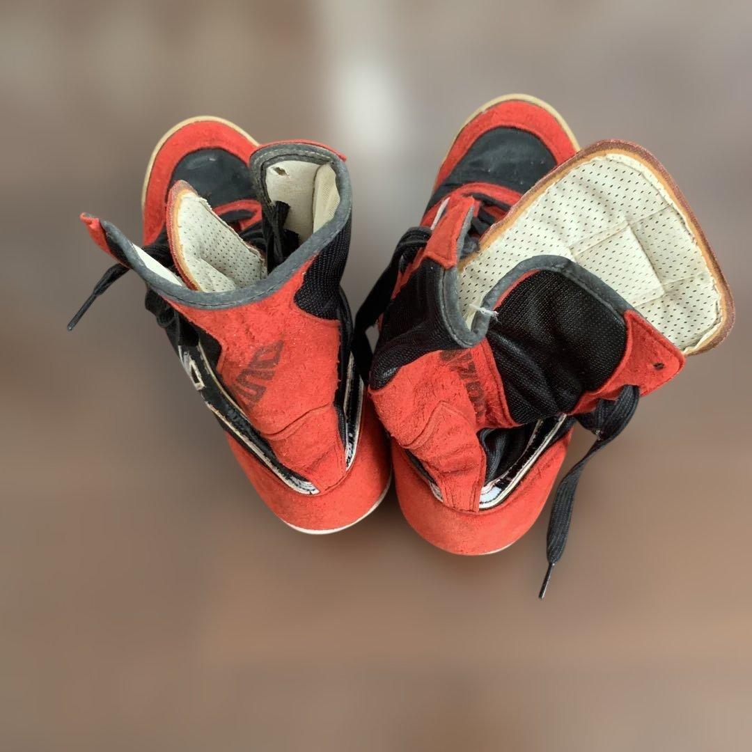ボクシングシューズ レッド/ブラック ハイカット