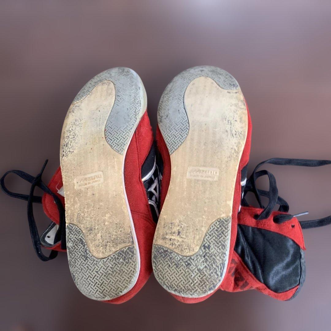 ボクシングシューズ レッド/ブラック ハイカット