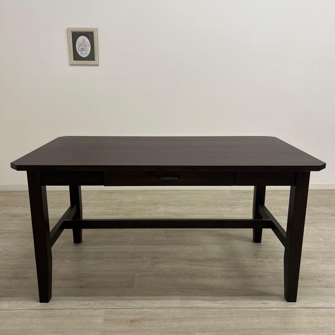 展示品・アウトレット★カントリー調ダイニングテーブル 食卓 北欧スタイル 無垢