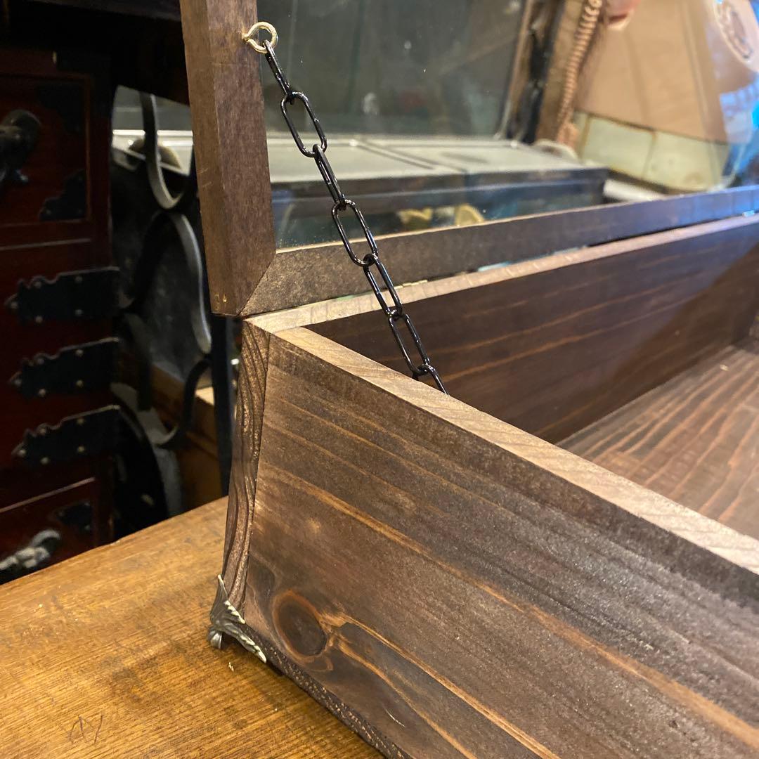 大きめ木製ガラスケース