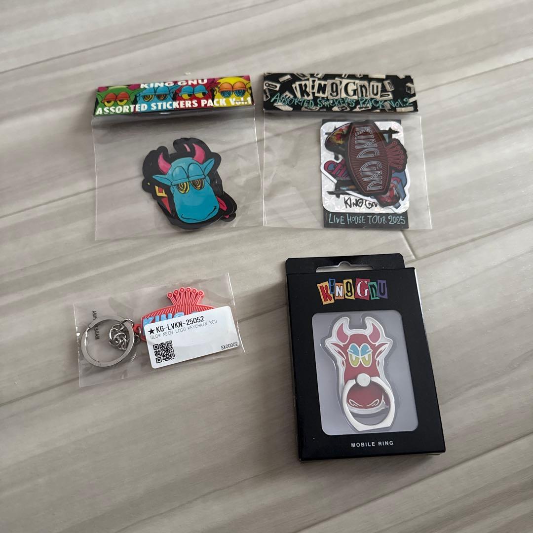 King Gnu 公式 LIVE GOODS キーホルダー ステッカー2種類