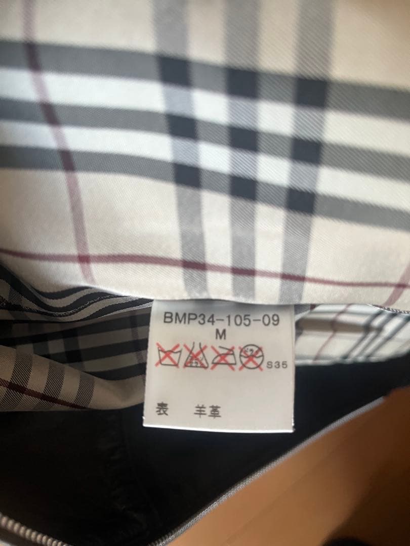 【美品】Burberry Black label レザー ライダース M