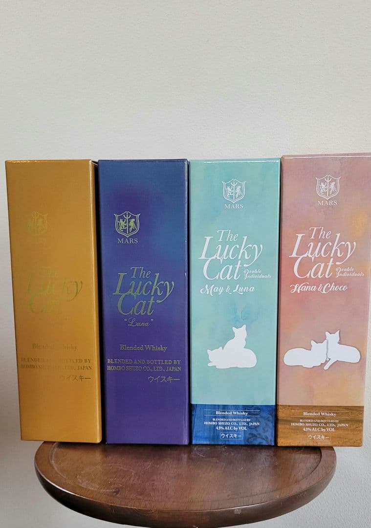 【終売品】マルスウィスキー The Lucky Cat 4本セット