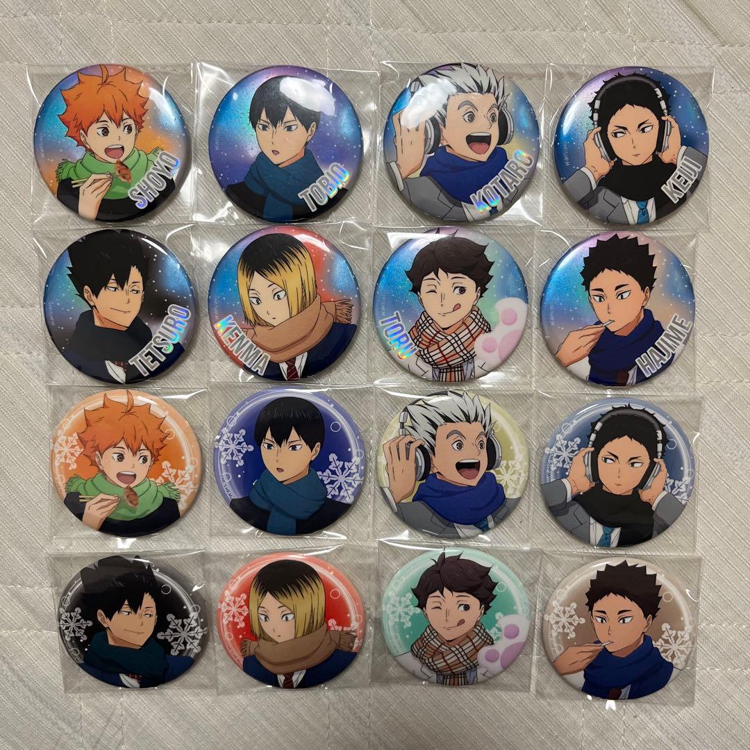 ハイキュー!!ナンジャタウン レア オーロラ缶バッジ コレクション コンプリート