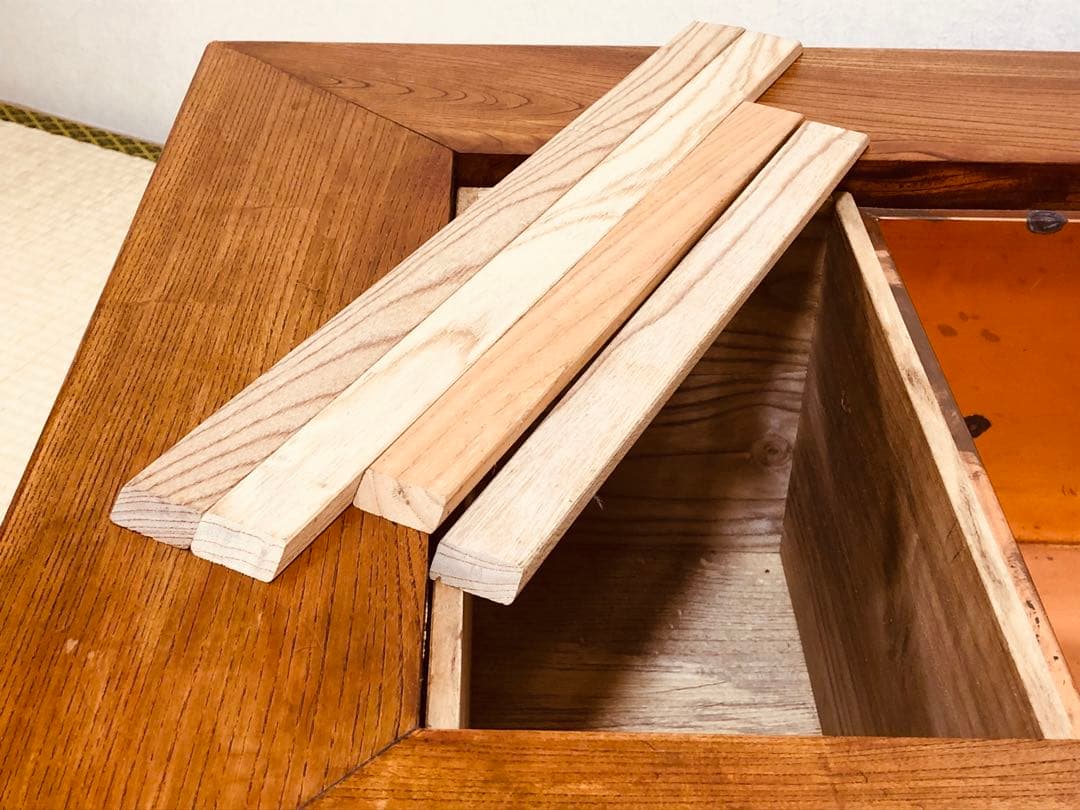 珍しい ほぞ組 欅 けやき 天然木 囲炉裏 火鉢 暖炉重量約27.4kg