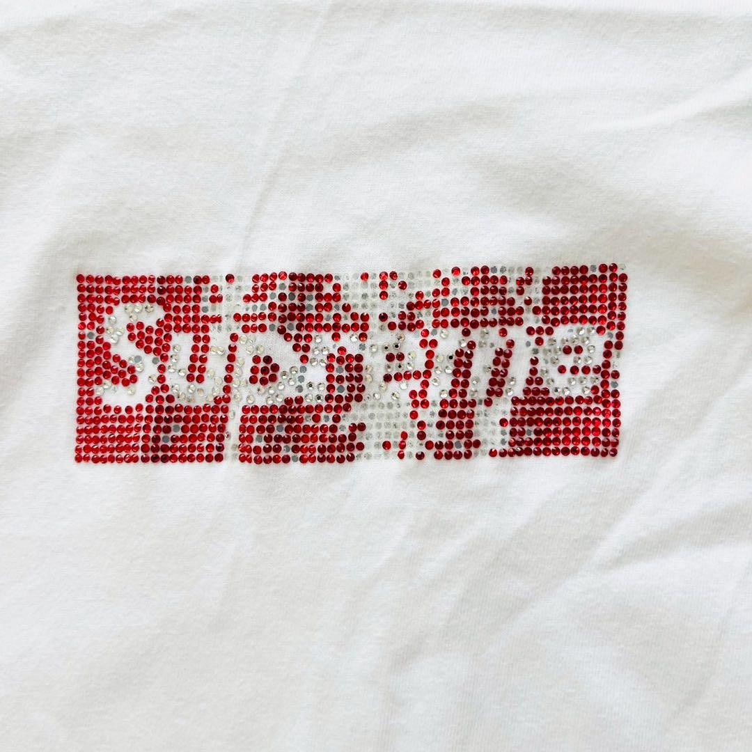 シュプリーム × スワロフスキー ボックスロゴ Tシャツ 2019春夏 M 半袖