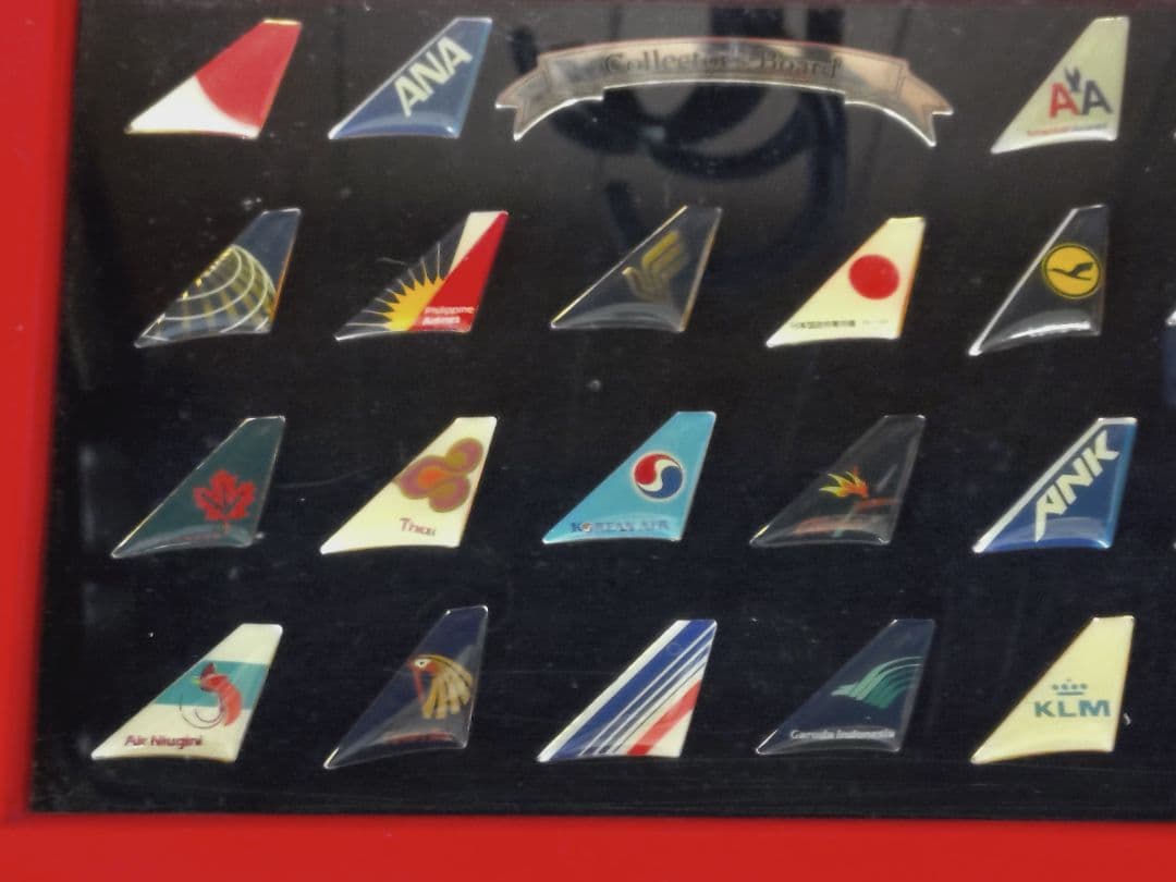 エアライン　ピンバッジ　航空会社　ロゴマーク　垂直尾翼　22種類