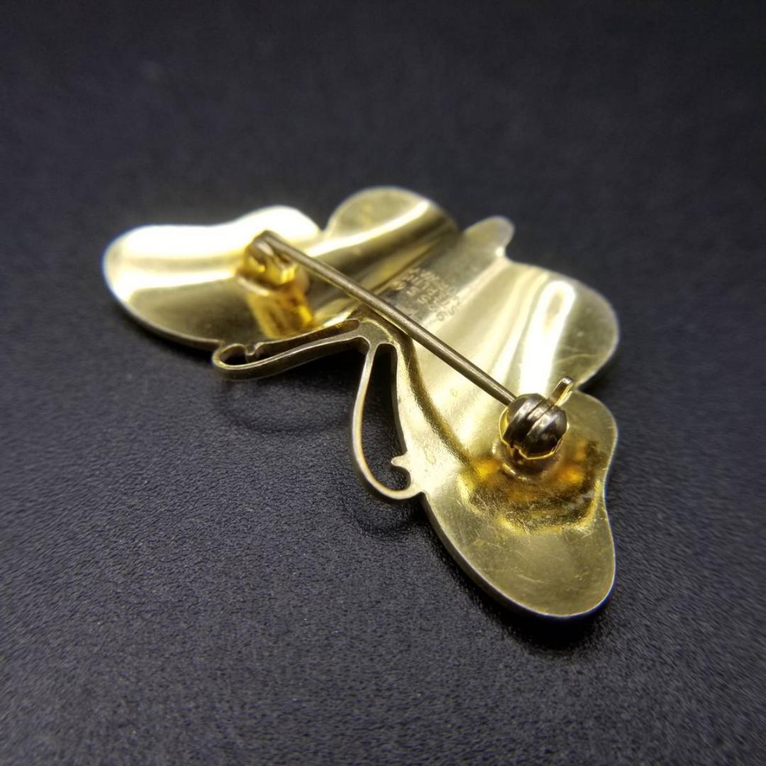 50'60's Ivar Holth ノルウェー ヴィンテージ青い蝶のブローチ