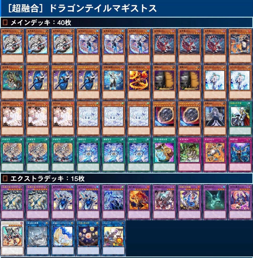 遊戯王ドラゴンテイルマギストス【40枚ガチ構築】