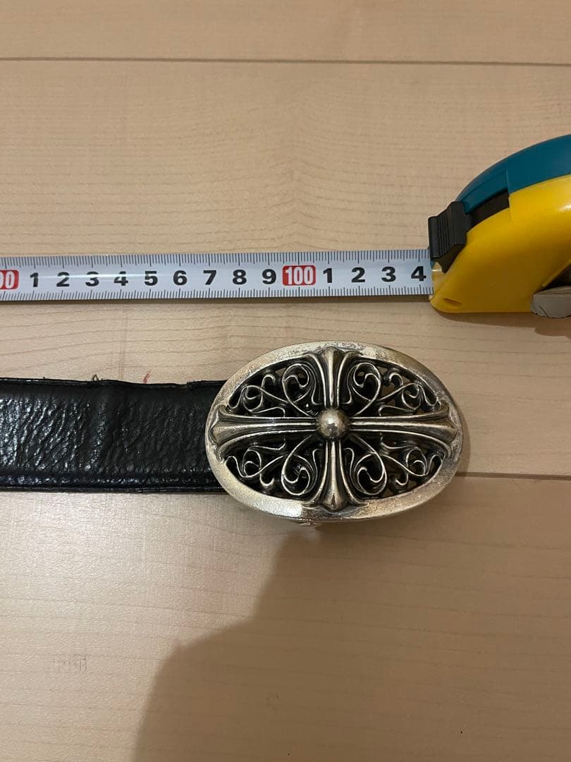 原本無修正クロムハーツクラシックオーバルクロスバックル＋ベルトストラップ(オマケ