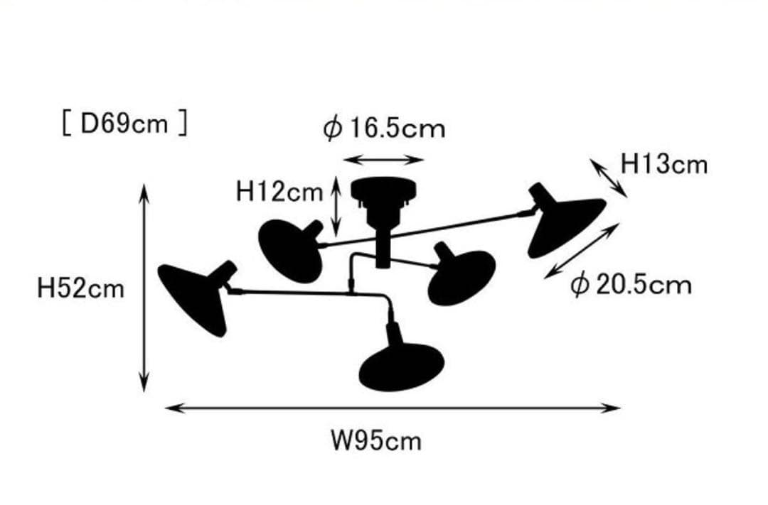 roanokeロアノーク　5灯ブラックシーリングライト　スポットライト