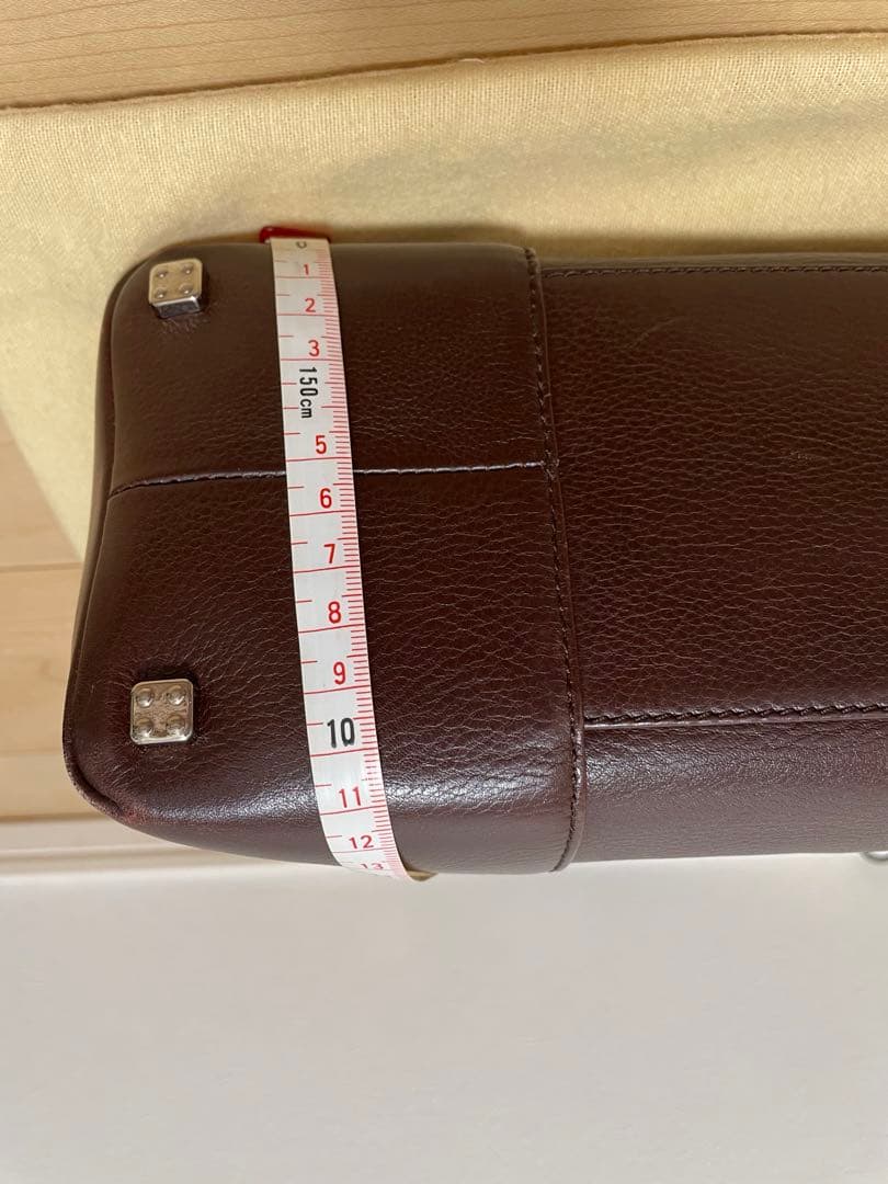 【美品】LOEWE ブラウンレザー バッグ