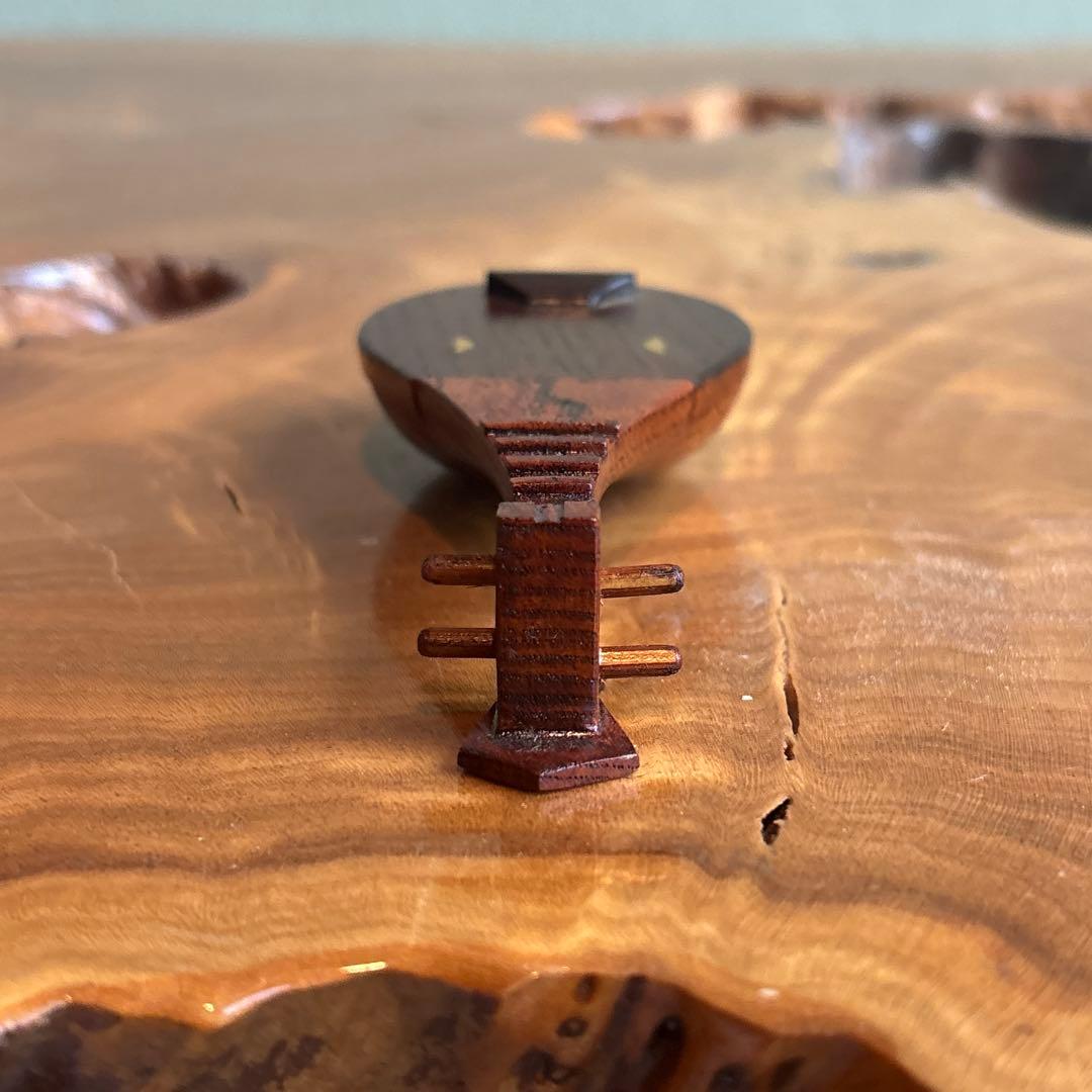 道場宗廣 琵琶香合 茶道具 共箱