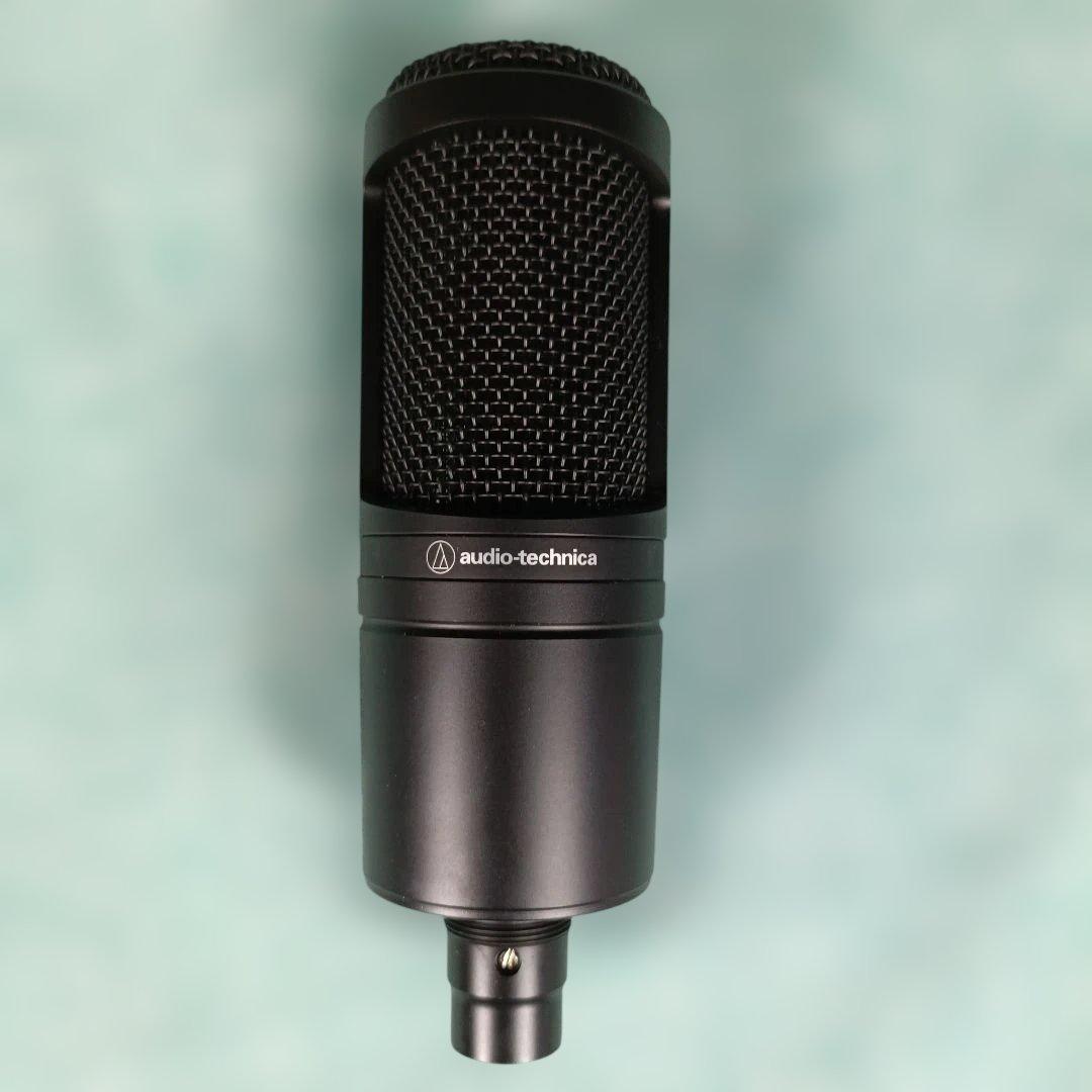 【美品】audio-technica AT2020 コンデンサーマイク、ケーブル