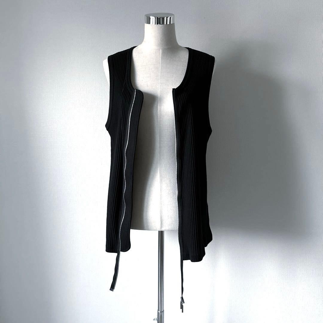 TAAKK 21ss ダブルジップ ノースリーブTシャツ / タンクトップ