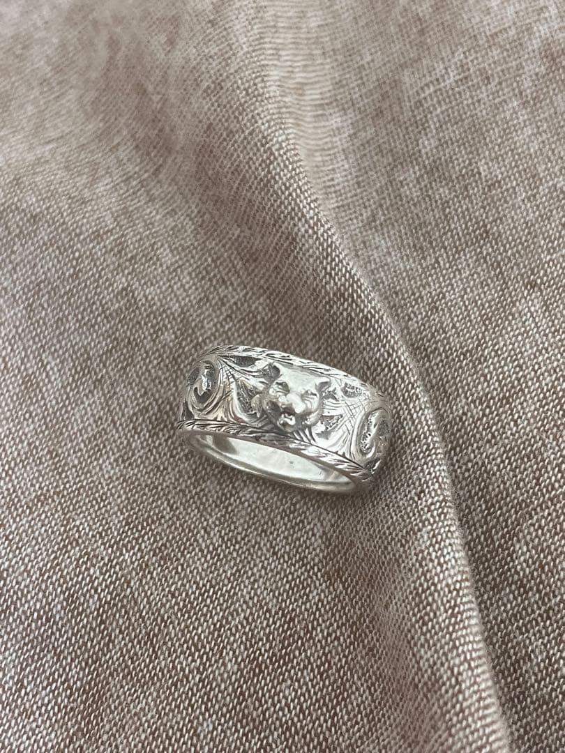 ☆GUCCI グッチ　キャットヘッドリング　指輪
