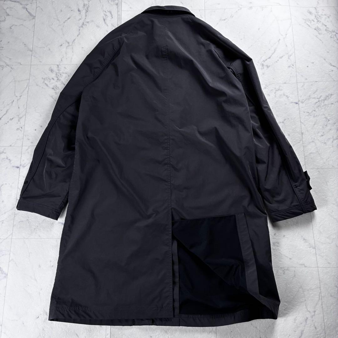 美品 ブリーフィング ウィルラウンジ パッカブルコート ステンカラー グレー L