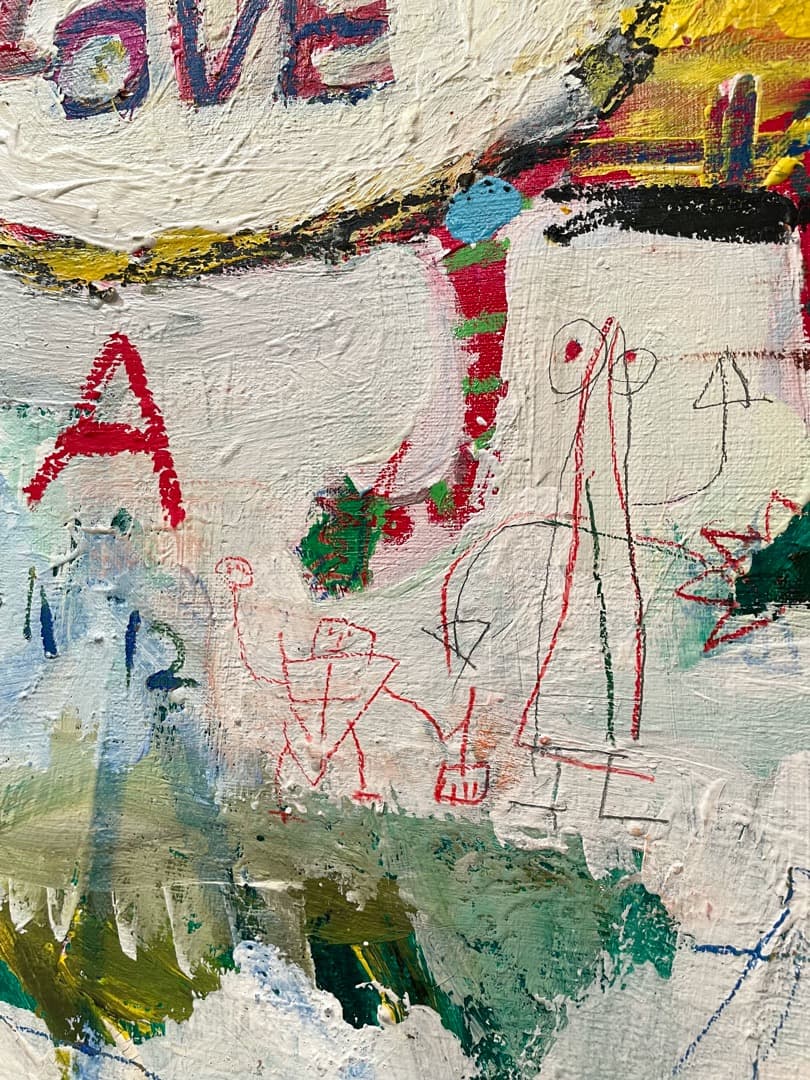 【真作】玉川宗則「Bread！」2016年 アクリル 直筆サイン入り 一点物