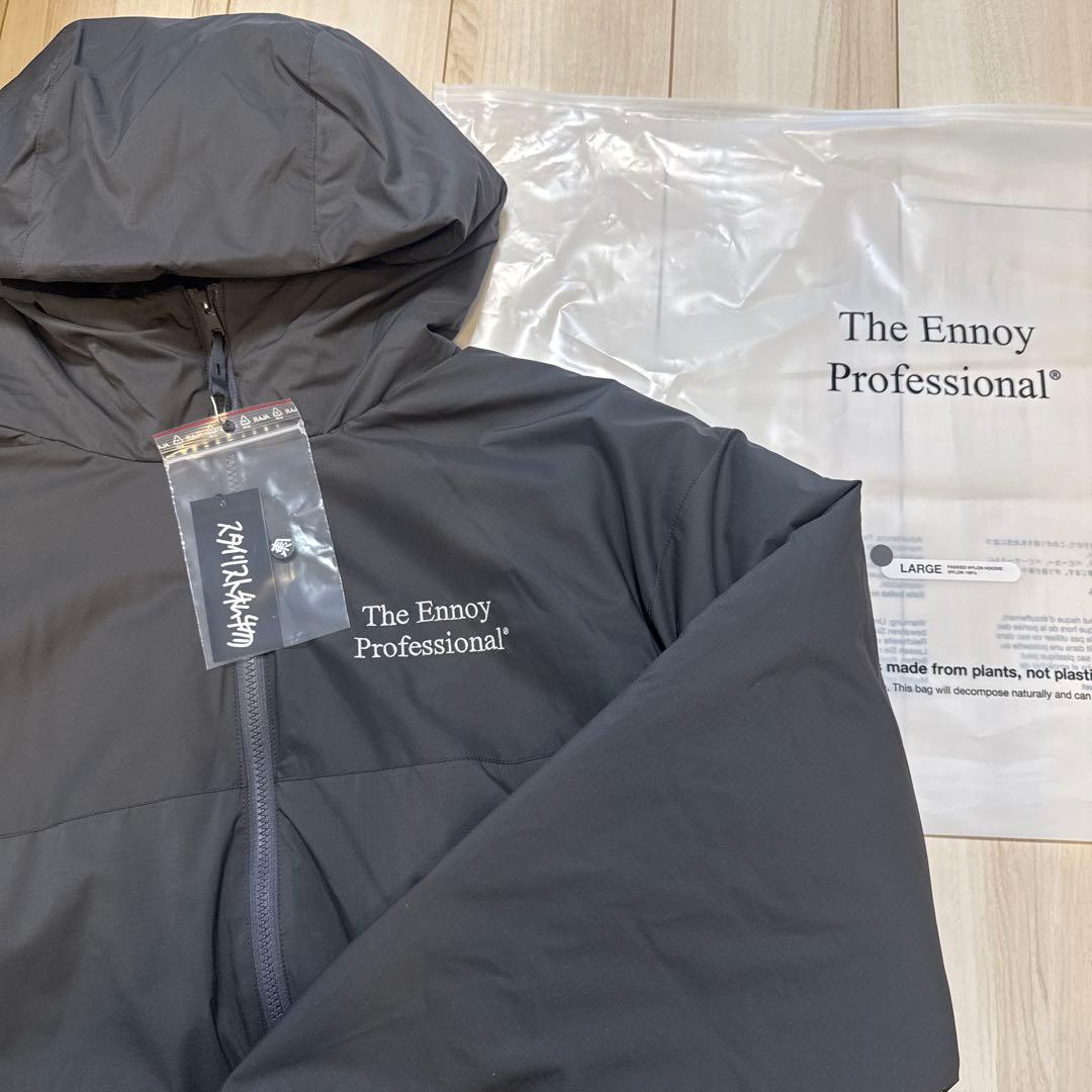 ENNOYスタイリスト私物 PADDED NYLON HOODIE (GRAY)