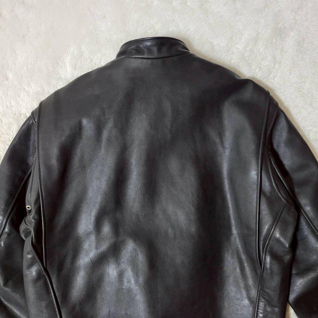 米国製42✨ SCHOTT シングル ライダース ボア ライナー ブラック XL