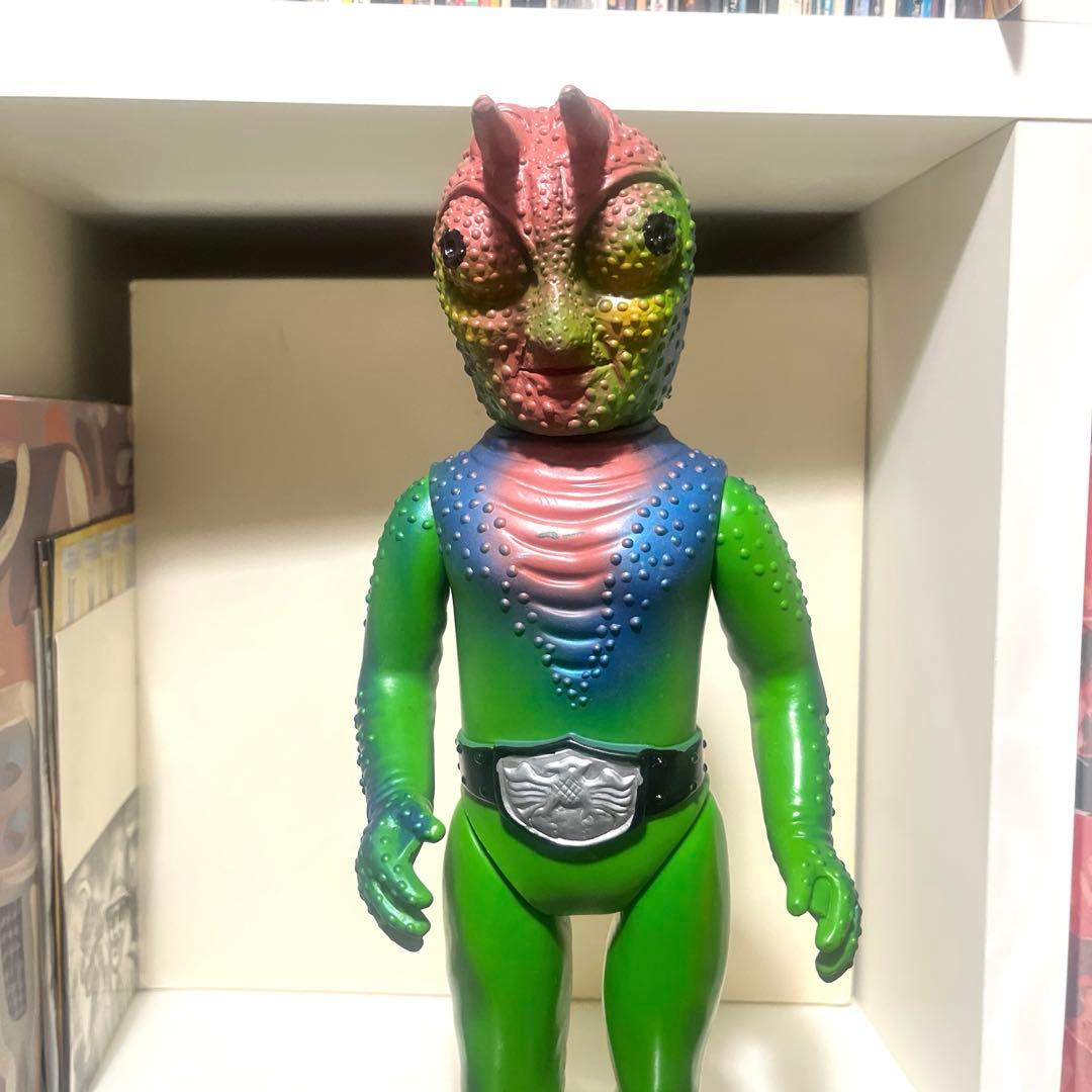 旧バンダイ製 死神カメレオン キングサイズ 美品 ソフビ フィギュア 怪人