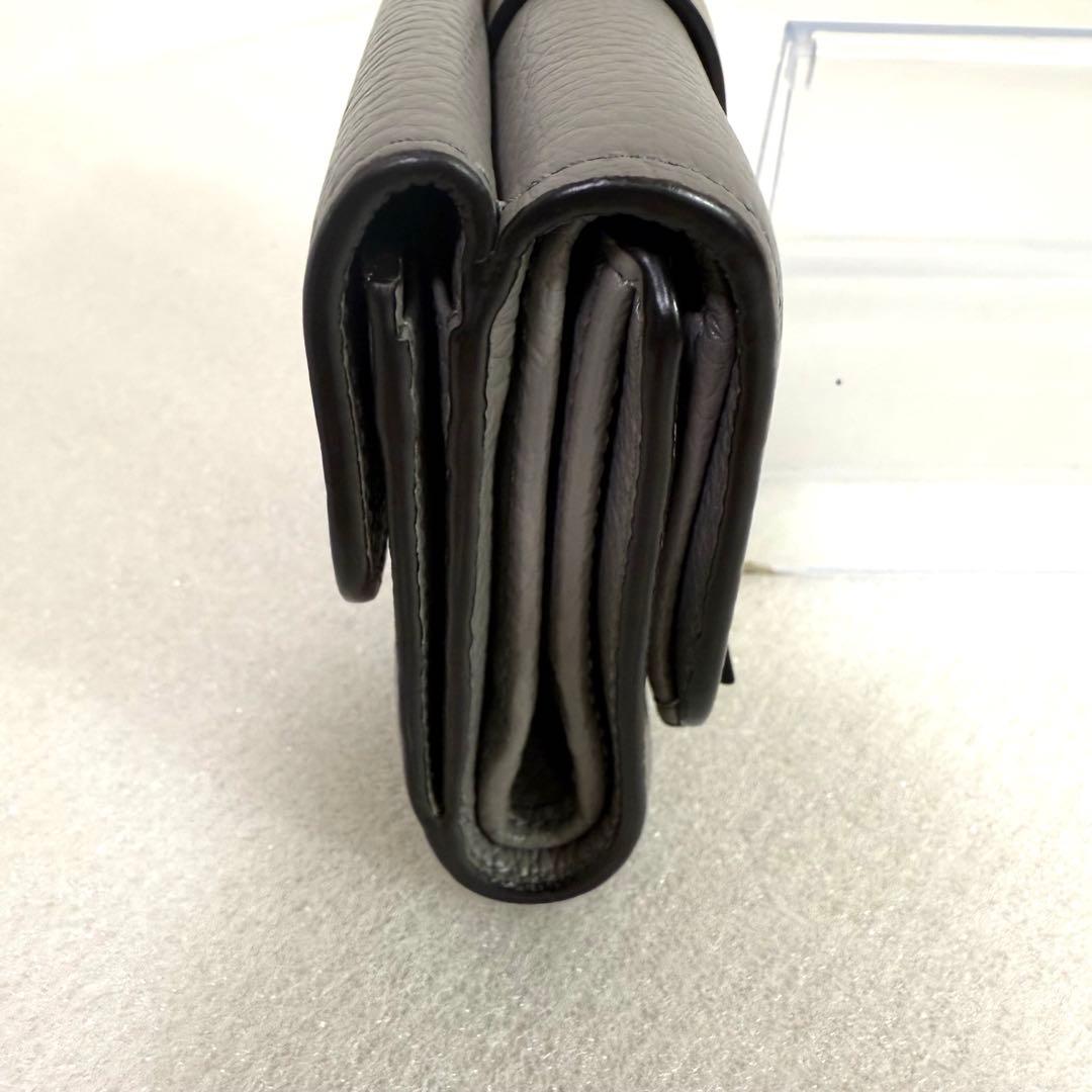 美品　クロエ 三つ折り財布　スモールトリフォールド　 アルファベット　グレー