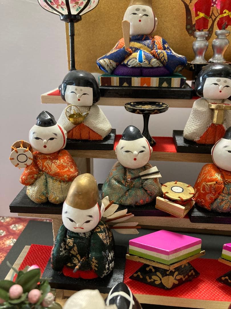 雛人形　豆雛　木目込み雛十五人揃え