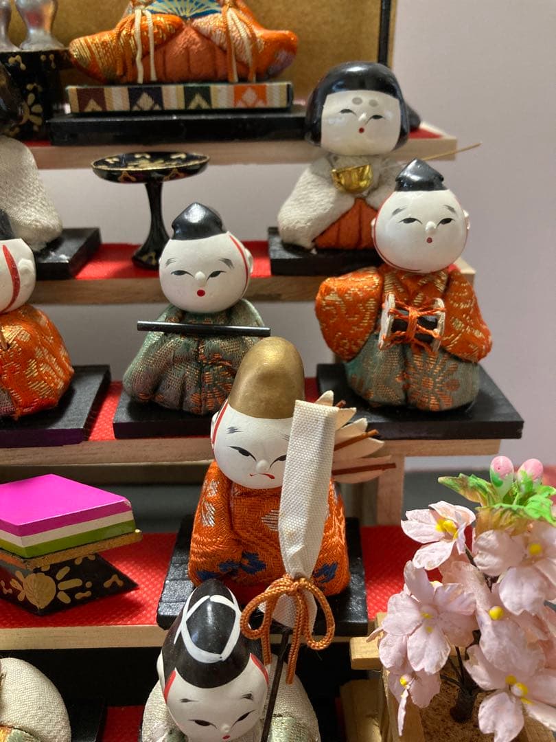 雛人形　豆雛　木目込み雛十五人揃え