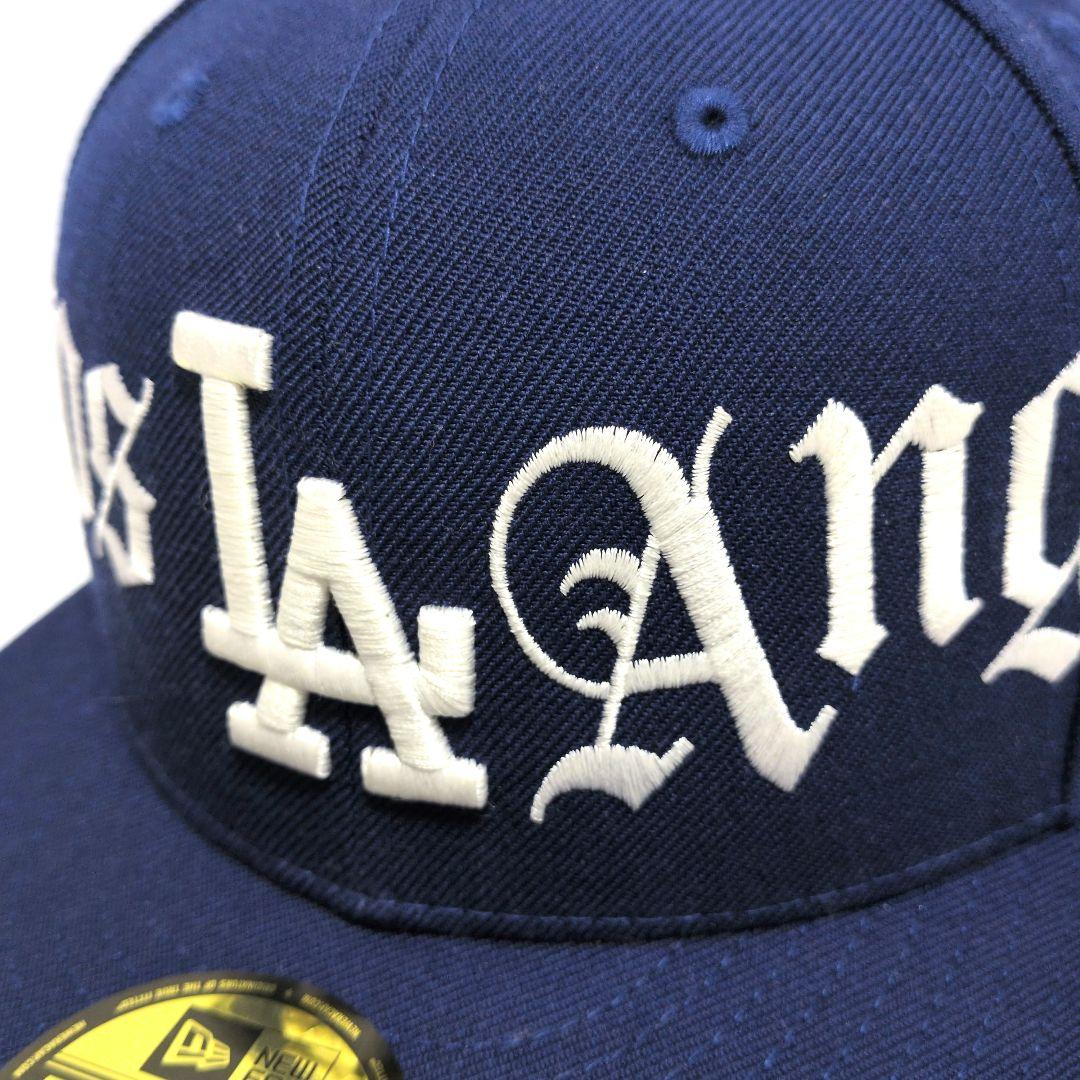 希少　ニューエラ LA ピットブル 　ロサンゼルスドジャース　61.5cm　刺繍