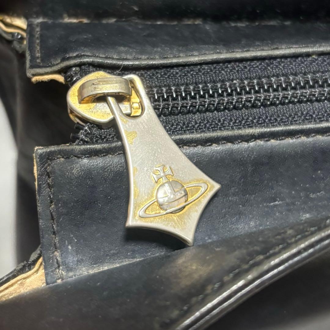 良品✨ヴィヴィアンウエストウッド ビジネスバッグ レザー 黒 オーブロゴ 金具
