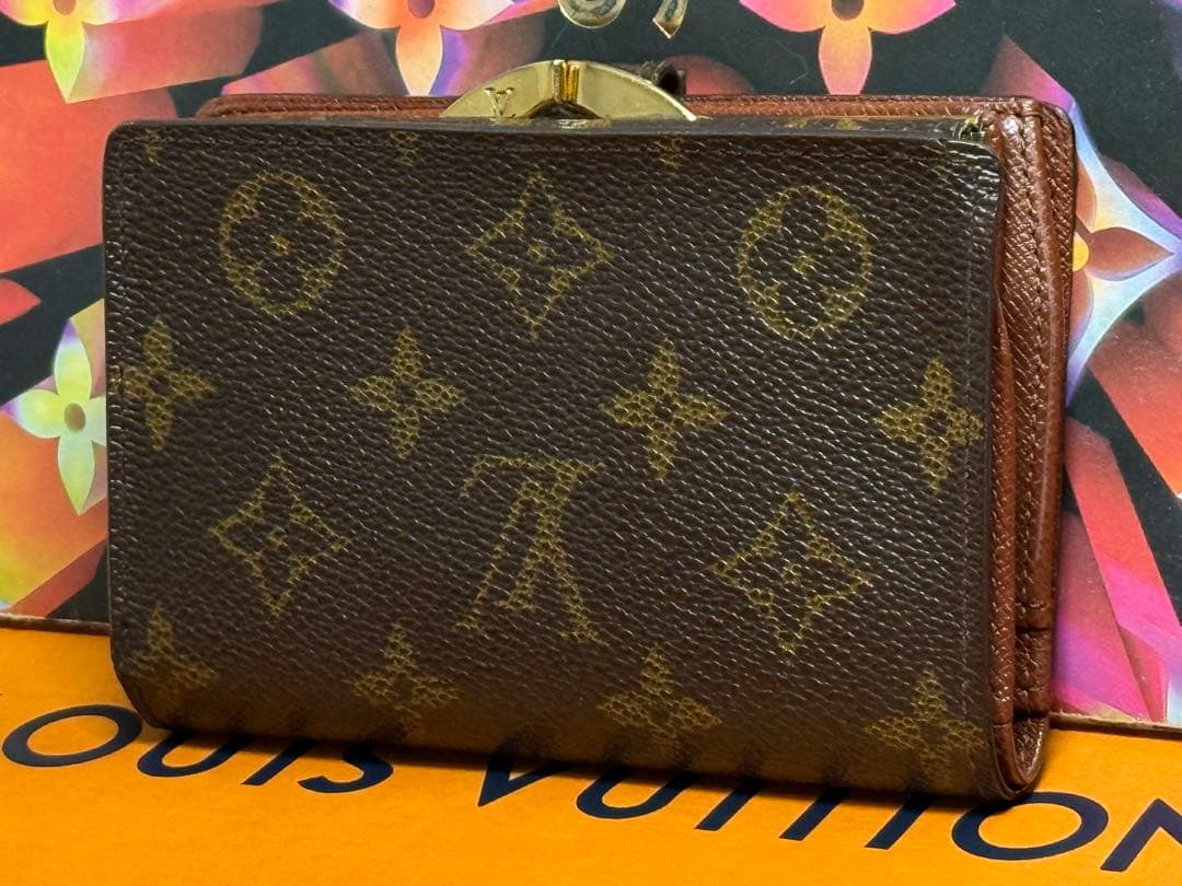 ルイヴィトン　モノグラム　ポルトモネ・ビエ　ヴィエノワ　がま口付き財布