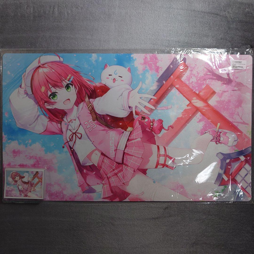 α1 ホロライブ 鳥居&桜&35P さくらみこ スリーブ&プレイマット