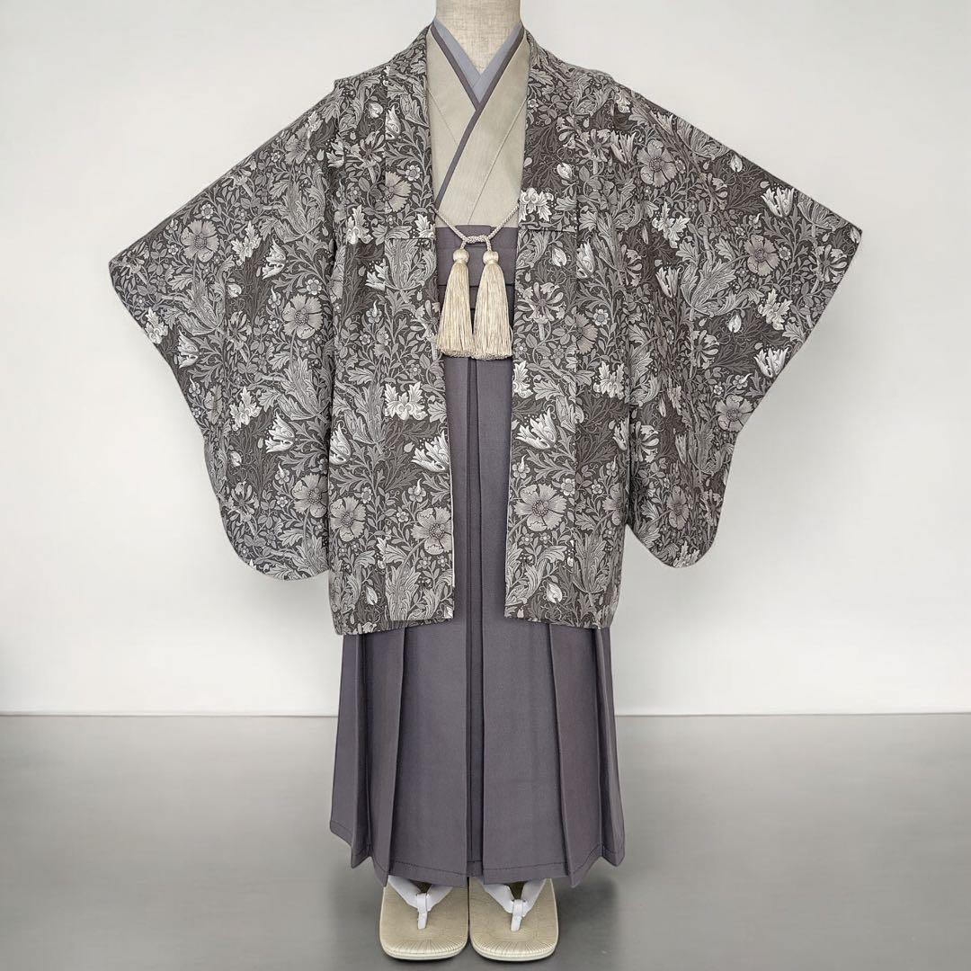 のん木★［おまとめ］二部式着物 + 羽織袴3点セットꕤハンドメイドꕤ七五三