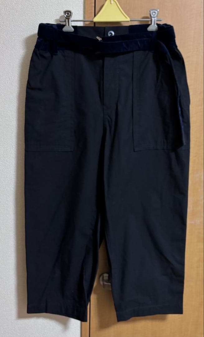 サカイ FABRIC COMBO CROPPED PANTS クロップドパンツ