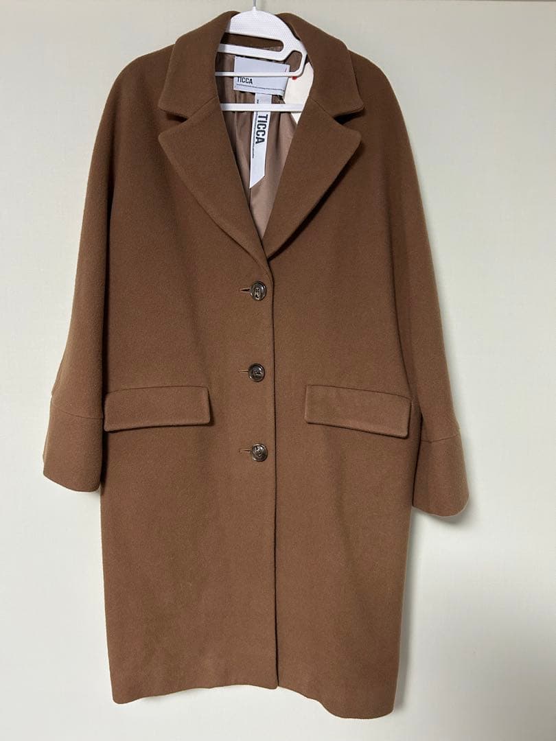 【タグ付き】【美品】TICCA チェスターコート　ロングコート