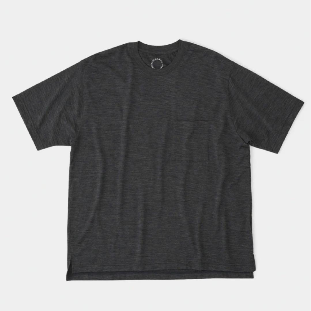 山と道　100% Light Merino Pocket T-shirt L