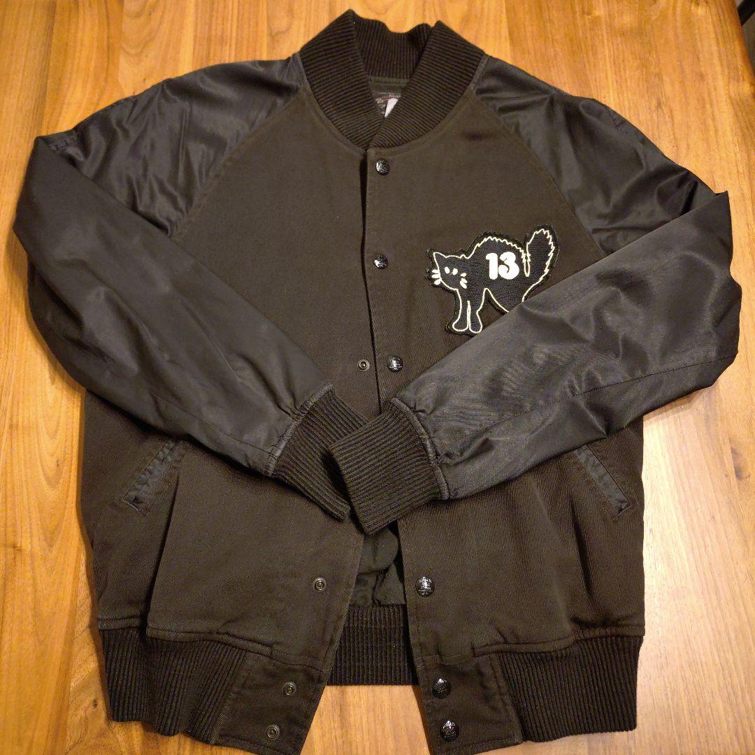 RRL　バーシティジャケット　黒猫　Sサイズ