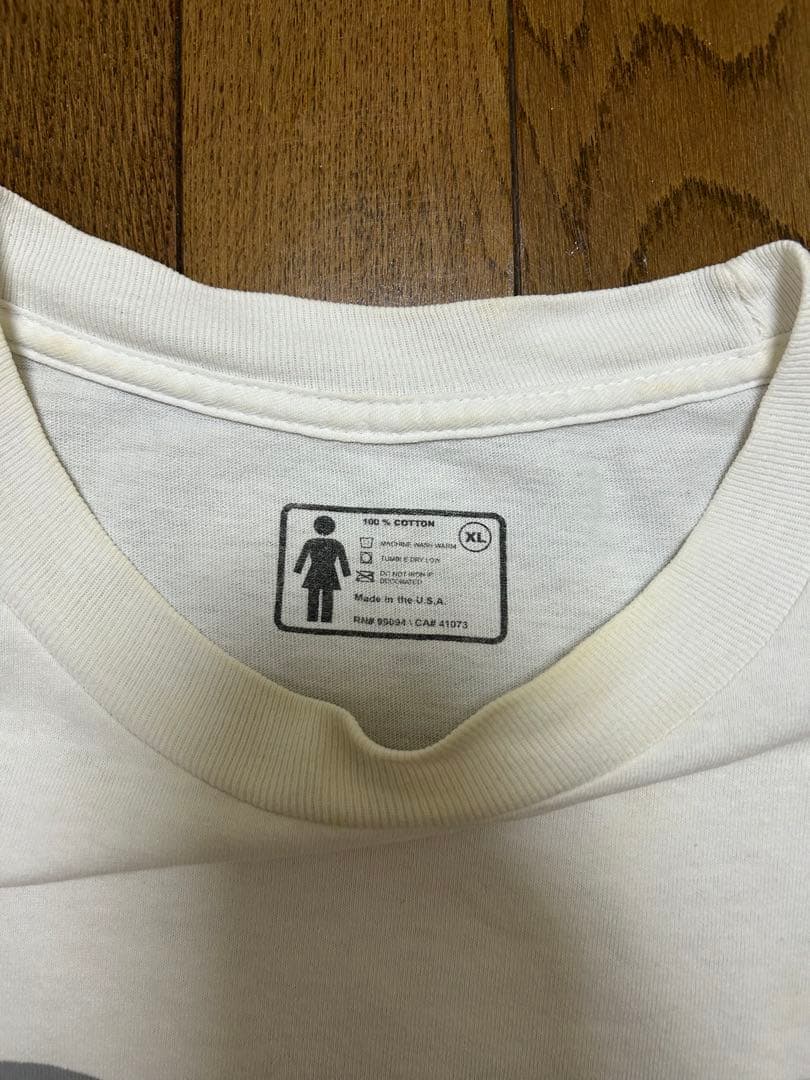 90s GIRL SKATEBOARDS Tシャツ　XL ホワイト