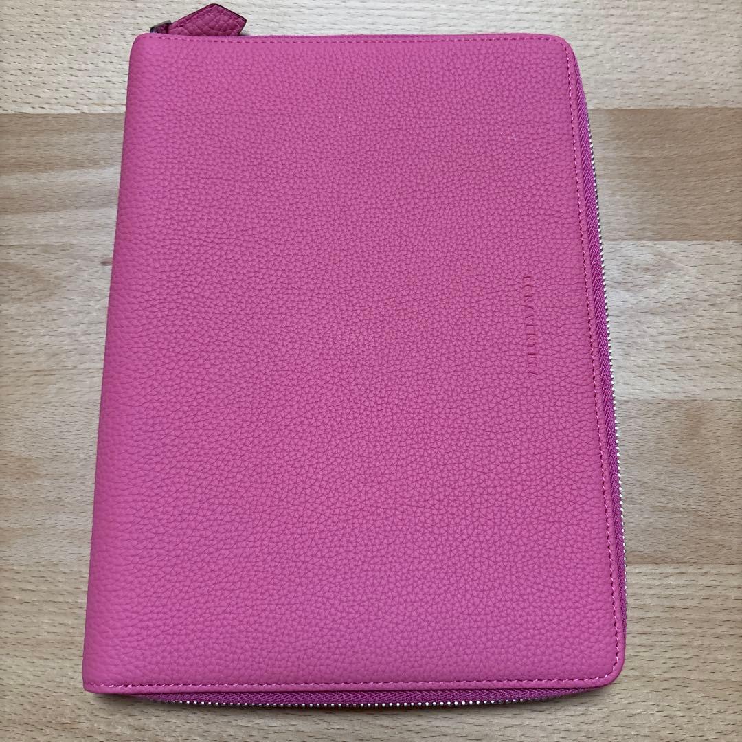 お値下げ！BONAVENTURA ピンク レザー ノートカバー　A5