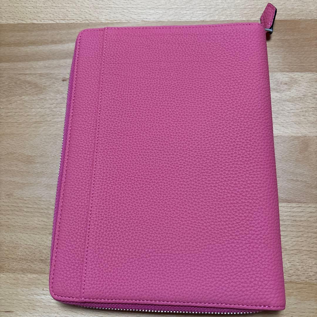 お値下げ！BONAVENTURA ピンク レザー ノートカバー　A5