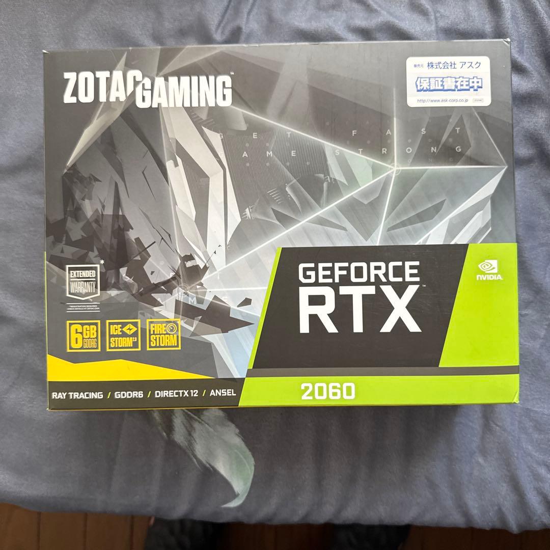 I7 8700cpu+RTX2060 cpuジャク品、GPU風扇が少し動作悪い