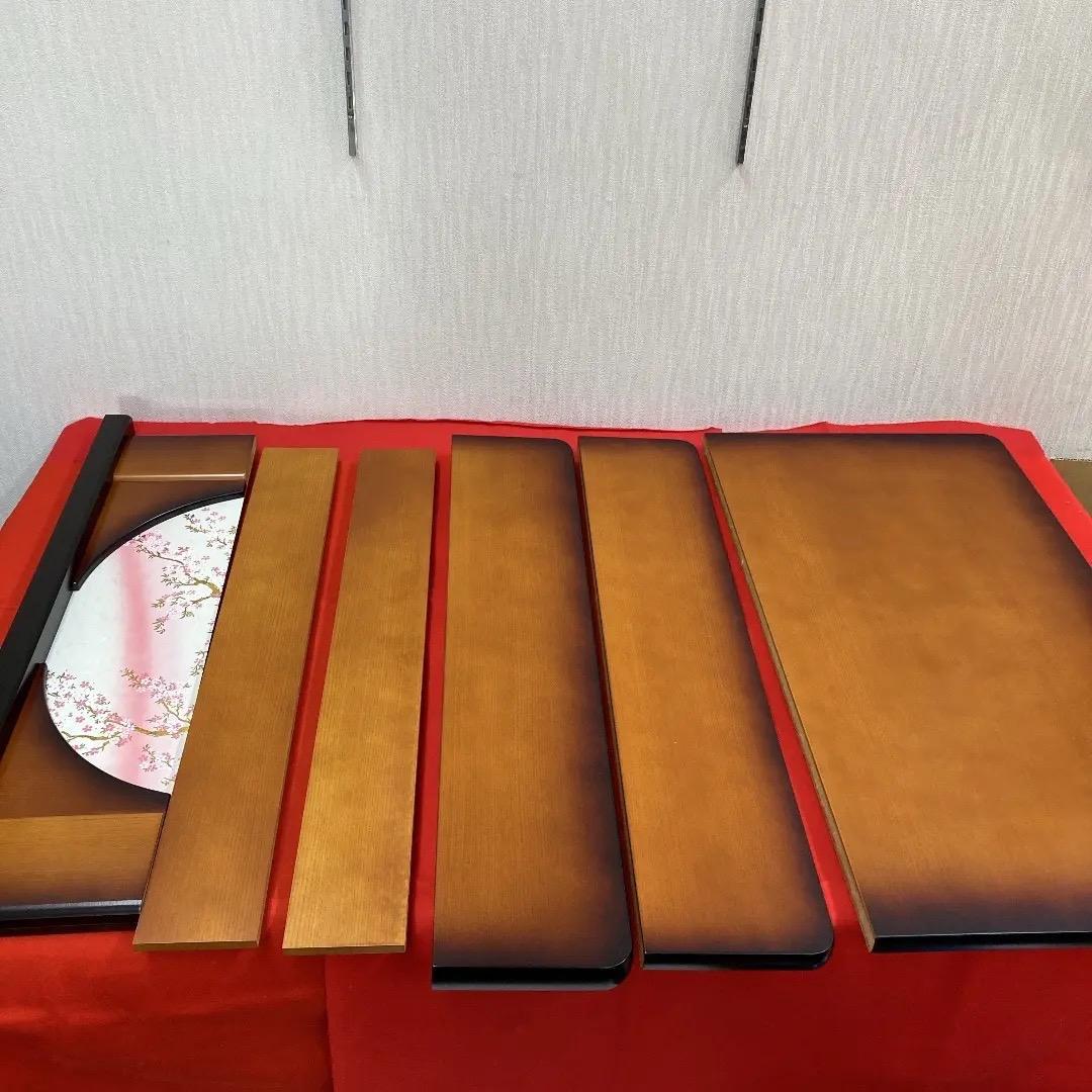 D3 木製三段　雛人形三段飾り　3月台屏風のみ　台巾75㎝位　ひな人形三段