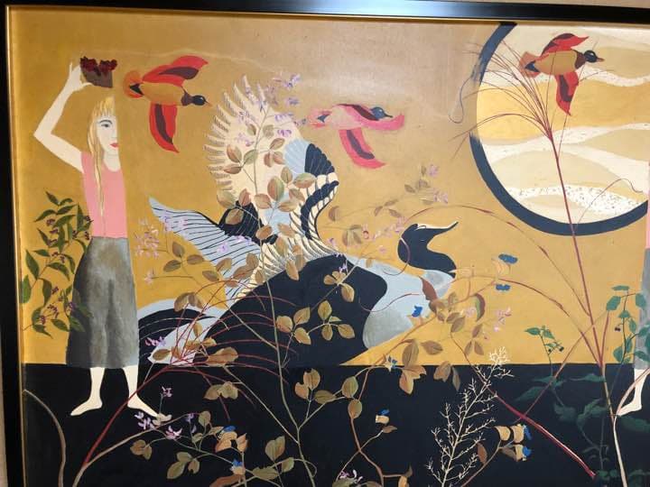 旅立ちの時★アクリル画★50号★額付き