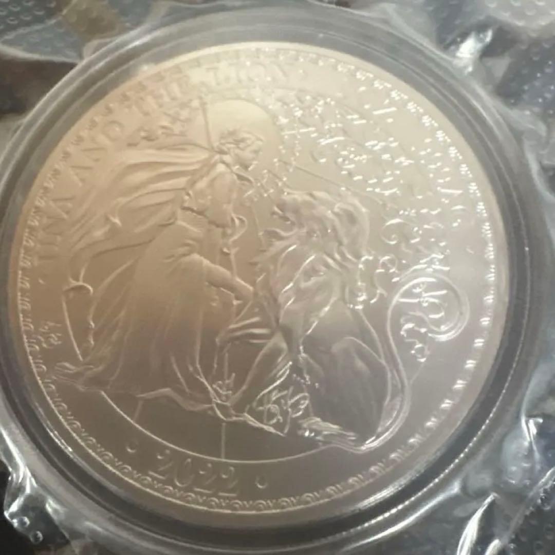 2022年　ウナとライオン銀貨1オンス　カプセル付き
