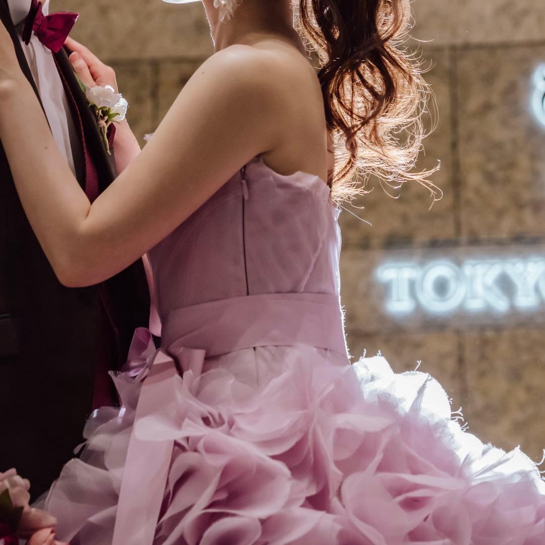 【値段更新】即発送 Vera Wang ピンクヘイリー ドレス 前撮り・挙式