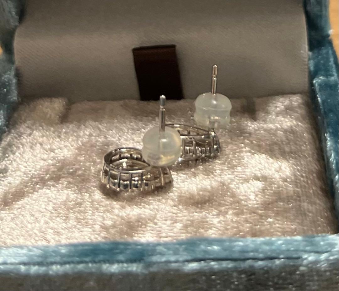 あがさ　櫻井彩子　愛こそ全て　ペアシェイプ　プラチナ　ピアス