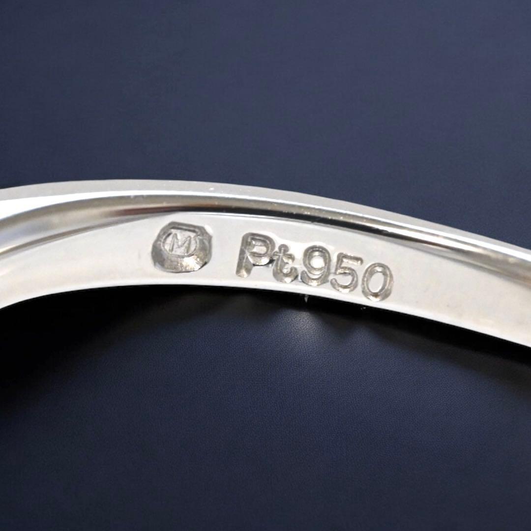 【新品仕上げ済み】ミキモト　ダイヤ　アコヤ　パール　リング　指輪　Pt950