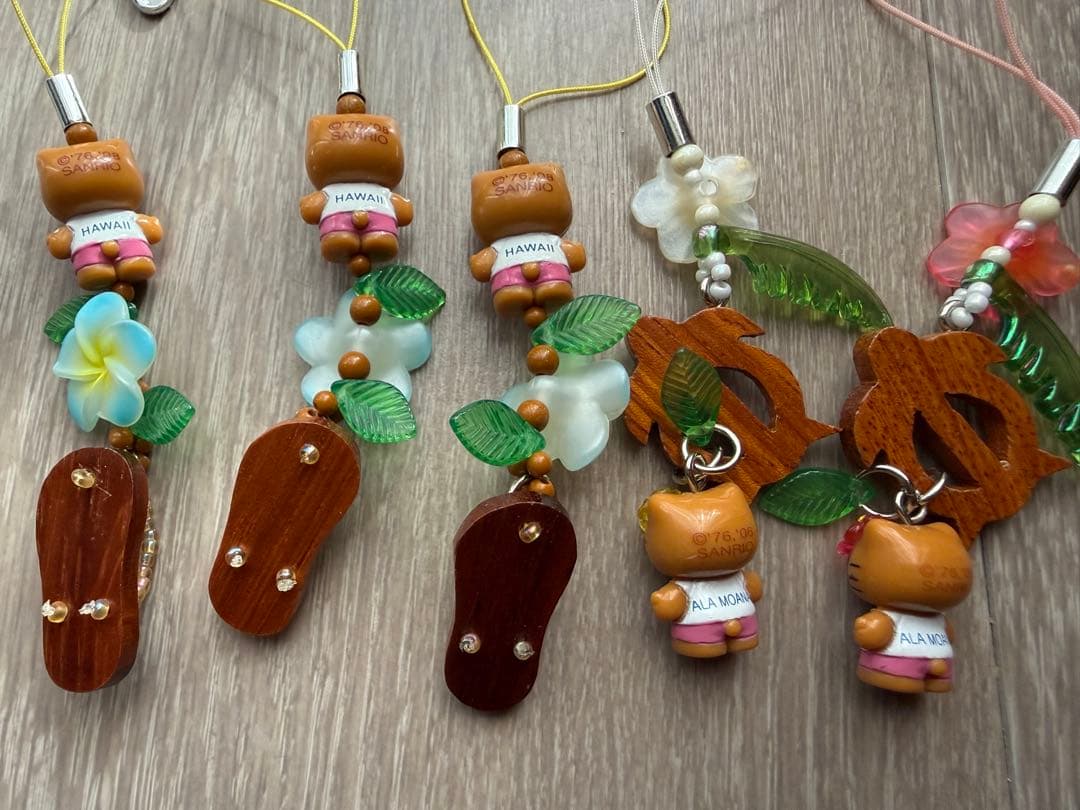 ご当地　日焼け海亀サンダルキテイkitty 根付けストラップ ABCstore