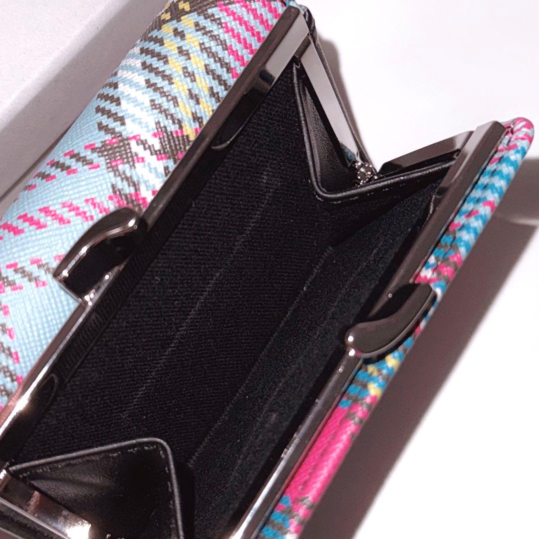 Vivienne Westwood がま口三つ折り財布　チェック