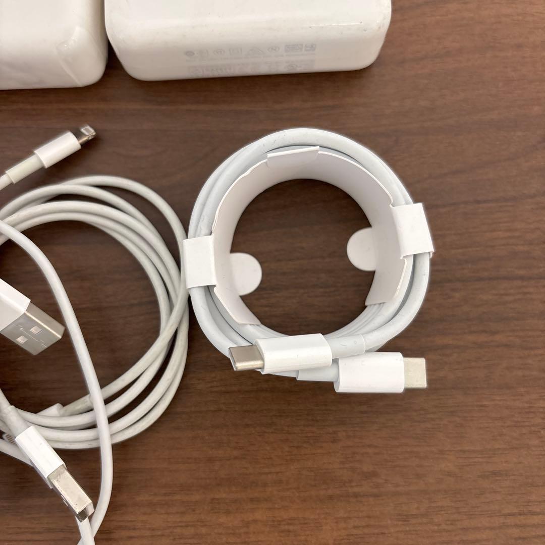 Apple純正、充電器、ケーブルセット、Lightning、タイプC